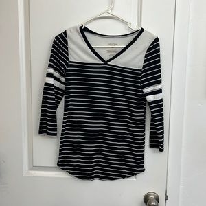 Arizona 3/4 Sleeve Striped Top